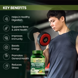 Vlado's Himalayan Organics Multivitamin with Probiotics (60 Tablets) 60 Ingredients for Men & Women with Vitamin C, D, E, B3, B12, Zinc, Giloy & Biotin - Image 5