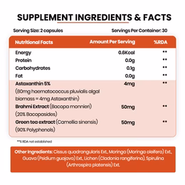 Vlado's Himalayan Organics Naturally Sourced Astaxanthin 4mg | Antioxidant for Skin, Eye & Energy | 60 Veg Capsules - Image 4