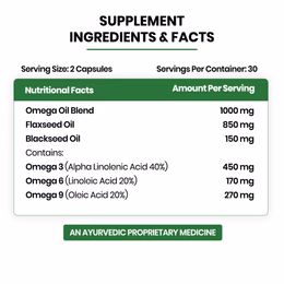 Vlado's Himalayan Organics Omega 3 6 9 Vegan Natural Nutrition Supplement for Muscle , Bone , Heart & Skin - 60 Capsules - Image 2