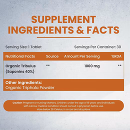 Vlado's Himalayan Organics - Organic Gokshura Tablets - 1000mg Gokhru / Serving - Tribulus Terrestris for Men & Women | Improves Energy, Muscle Strength, Stamina & Supports Recovery - Image 2