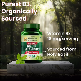 Vlado's Himalayan organics - Organic Niacin (Vitamin B3 ) 18 mg / Serving - for Vascularity & Increase Cellular Energy - 45 Veg Tablets - Image 3