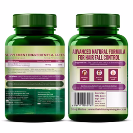 Vlado's Himalayan Organics Plant Based Biotin 10000 mcg for Hair Growth - 120 Veg Capsules - Image 8