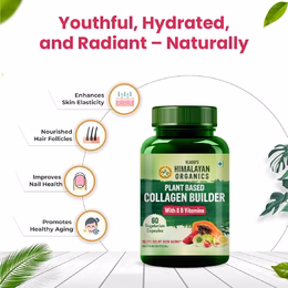 Vlado's Himalayan Organics plant based Collagen Builder for Hair and Skin with Biotin and Vitamin C - 60 Veg Capsules - Image 3