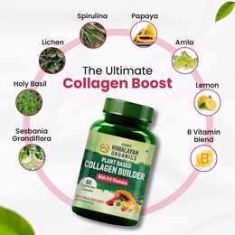 Vlado's Himalayan Organics plant based Collagen Builder for Hair and Skin with Biotin and Vitamin C - 60 Veg Capsules - Image 4
