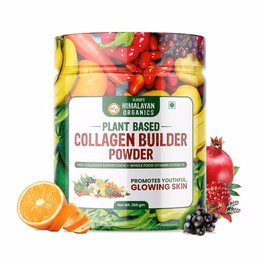 Vlado's Himalayan Organics Plant Based Collagen Builder Powder for Skin Regeneration, Anti-Aging Beauty & Repair (With Sea Buckthorn, Evening Primrose, Acai Berry) – 250gm - Image 5