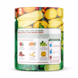 Vlado's Himalayan Organics Plant Based Collagen Builder Powder for Skin Regeneration, Anti-Aging Beauty & Repair (With Sea Buckthorn, Evening Primrose, Acai Berry) – 250gm - Image 2