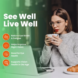 Vlado's Himalayan Organics Plant Based Eye Care Lutein and Zeaxanthin Supplement to Improve Vision, Blue Light & Digital Guard (Lutemax 2020, Orange Extract, Carrot Extract) - 60 Veg Tablets y Title Update kro - Image 5