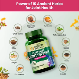 Vlado's Himalayan Organics Plant Based Joint Support With Boswellia Serrata | Amla, Alfalfa, Turmeric, Moringa + 10 Ayurvedic Herbs | Strong Bones & Relives Joint Pain | Better Flexibility For Men & Women - 60 Veg Tablets - Image 5