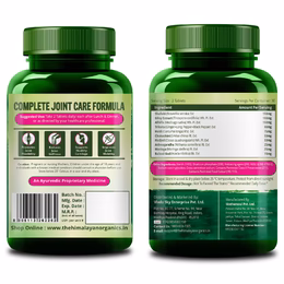 Vlado's Himalayan Organics Plant Based Joint Support With Boswellia Serrata | Amla, Alfalfa, Turmeric, Moringa + 10 Ayurvedic Herbs | Strong Bones & Relives Joint Pain | Better Flexibility For Men & Women - 60 Veg Tablets - Image 8