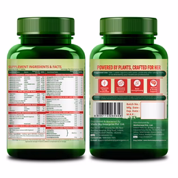 Vlado's Himalayan Organics Plant Based Multivitamin Women 45+ | Enhances Immunity | Boosts Energy Levels | Supports Memory | Good For Hair & Skin - 120 Veg Tablets - Image 8