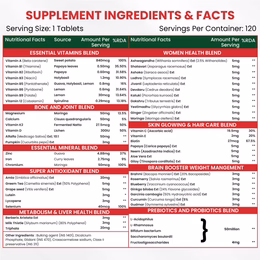 Vlado's Himalayan Organics Plant Based Multivitamin Women 45+ | Enhances Immunity | Boosts Energy Levels | Supports Memory | Good For Hair & Skin - 120 Veg Tablets - Image 6