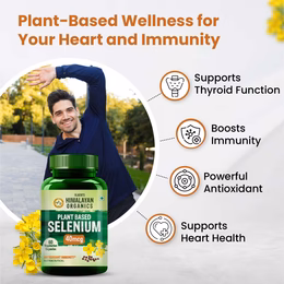 Vlado's Himalayan Organics Plant Based Selenium 40mcg | Supports Immunity I Supports Heart Health I Helps Improve Overall Wellness 60 veg Capsules - Image 5