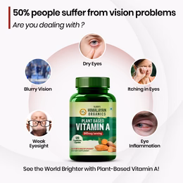 Vlado's Himalayan Organics Plant-Based Vitamin A Supplement Supports Healthy Eye Sight | Natural Anti-Oxidant (120 Capsules) - Image 2
