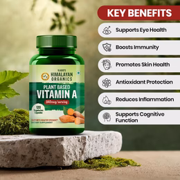 Vlado's Himalayan Organics Plant-Based Vitamin A Supplement Supports Healthy Eye Sight | Natural Anti-Oxidant (120 Capsules) - Image 4