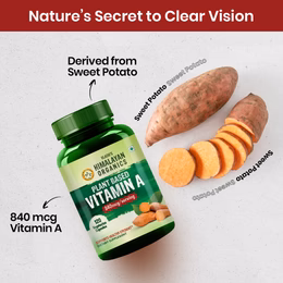 Vlado's Himalayan Organics Plant-Based Vitamin A Supplement Supports Healthy Eye Sight | Natural Anti-Oxidant (120 Capsules) - Image 5