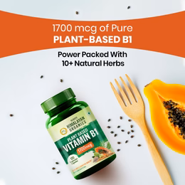 Vlado's Himalayan Organics Plant-Based Vitamin B1 | Rich in Antioxidants | Supports Memory And Energy (120 Capsules) - Image 4