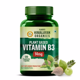 Vlado's Himalayan Organics Plant-Based Vitamin B3 | Supports Healthy Skin and Heart 120 Capsules