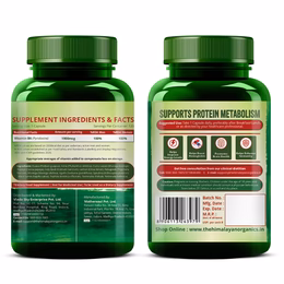 Vlado's Himalayan Organics Plant-Based Vitamin B6 | Supports Immunity, Brain Health (120 Capsules) - Image 8