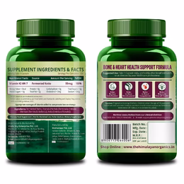 Vlado's Himalayan Organics Plant-Based Vitamin K2 MK- 7 Supplement Supports Stronger Bone & Heart Health I 55 MCG / Serving - k2 supplements for Men & Women - 120 Veg Capsules - Image 8