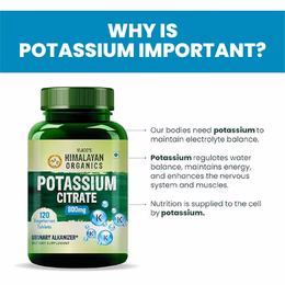 Vlado's Himalayan Organics Potassium Citrate 800mg | Supports Nerve & Muscle Health - 120 Veg Tablets - Image 3