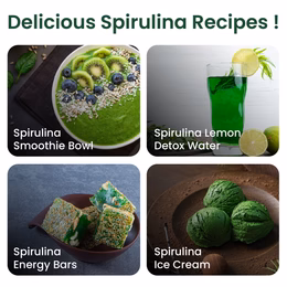 Vlado's Himalayan Organics Spirulina Powder (100g) | For Men & Women | Contains 62% Protein I Natural Superfood | Rich in Protein, Vitamins & Minerals | Boost Energy & Immunity | Support Digestion & Skin health - Image 6