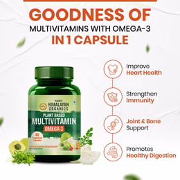 Vlado’s Himalayan Organics Vegan Omega-3 Capsules with plant based Multivitamin, EPA, DHA, 25+ Ingredients - 60 veg capsules - Image 3