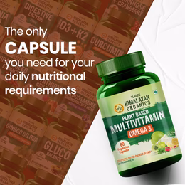 Vlado’s Himalayan Organics Vegan Omega-3 Capsules with plant based Multivitamin, EPA, DHA, 25+ Ingredients - 60 veg capsules - Image 2