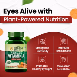 Vlado's Himalayan Organics Vitamin A Supplement Supports Healthy Eye Sight | Natural Anti-Oxidant (120 Capsules) - Image 3