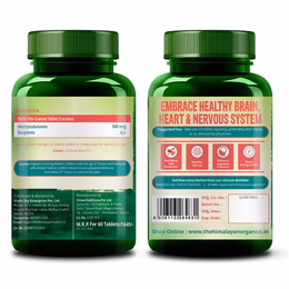 Vlado's Himalayan Organics Vitamin B12 Supplements 500 mcg - Methylcobalamin B12 Vitamin Tablets for Men & Women - 60 Veg Tablets - Image 11