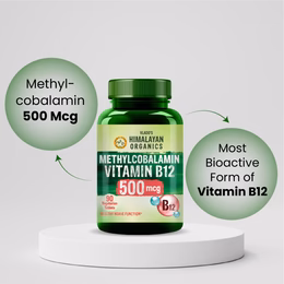 Vlado's Himalayan Organics Vitamin B12 Supplements - Methylcobalamin 500mcg I B12 Active form of Methylcobalamin I 100% RDA I For Memory, Brain, Heart & Nervous System Support I For Men & Women- 90 Tablets - Image 4