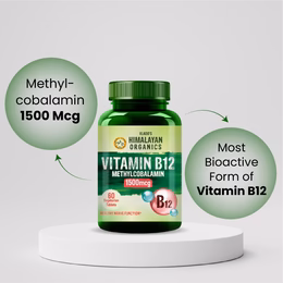 Vlado's Himalayan Organics Vitamin B12 Tablets 1500 mcg -Active form of Methylcobalamin Vitamin B12 Supplements for Men & Women- 60 Veg Tablets - Image 3