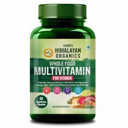 Vlado's Himalayan Organics Whole Food Multivitamin For Women With Vitamin B1, B2, B3, B5, B6, B7, B9, B12, C, D, E, Calcium, Magnesium, Zinc | - 30 Veg Capsules - Image 2