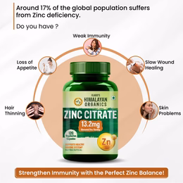 Vlado's Himalayan Organics Zinc Citrate | Support Healthy Immune Function | Improve Iron Absorption | Antioxidant Support - 120 Veg Capsules - Image 3