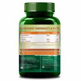 Vlado's Himalayan Organics Zinc Picolinate with Vitamin C & Copper | Zinc Supplements for Men with 100% RDA Zinc | Immunity & Cellular Health Support – 120 capsules - Image 2