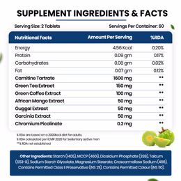 Vlado's Himalayan Organic L-Carnitine 2000 Mg | Healthy Weight Management | Supports Muscle Recovery, Boost Energy, Endurance, And Fat Burn - 60 Vegetarian Tablets - Image 6