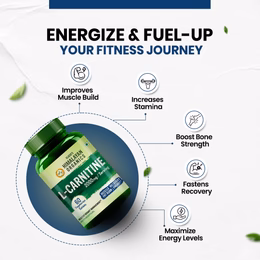 Vlado's Himalayan Organic L-Carnitine 2000 Mg | Healthy Weight Management | Supports Muscle Recovery, Boost Energy, Endurance, And Fat Burn - 60 Vegetarian Tablets - Image 5